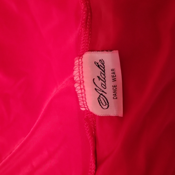 Natalie Adult Hi-Lo Pull-On Skirt size small color red - Picture 5 of 6